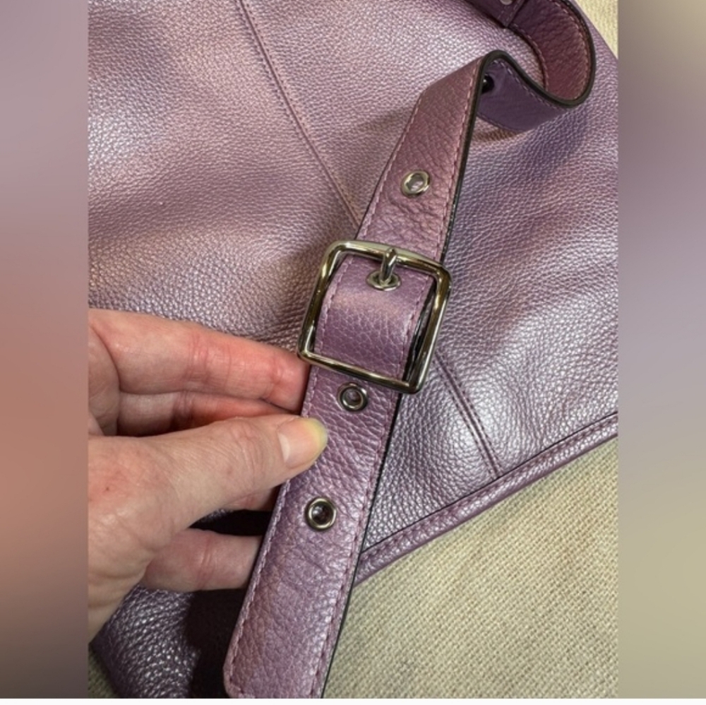 Coach Purple Crossbody- EUC - Picture 8 of 11